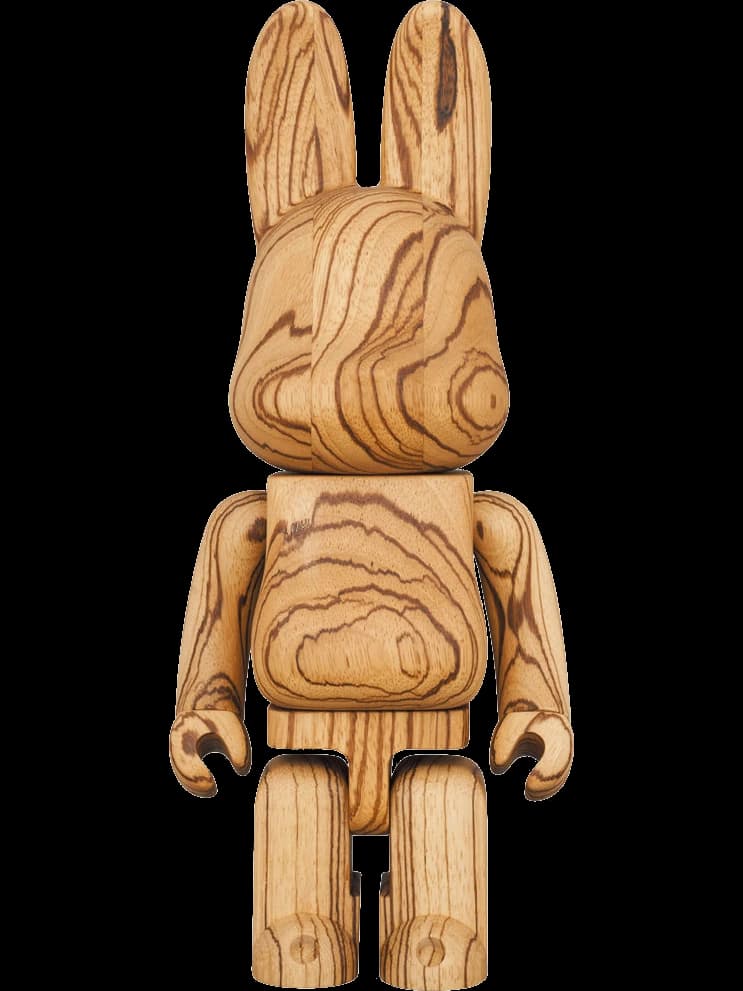 BE@RBRICK figure: R@BBRICK Karimoku Zebrawood