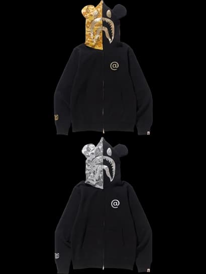 Shark Be@r Full Zip Hoodie BE@RBRICK