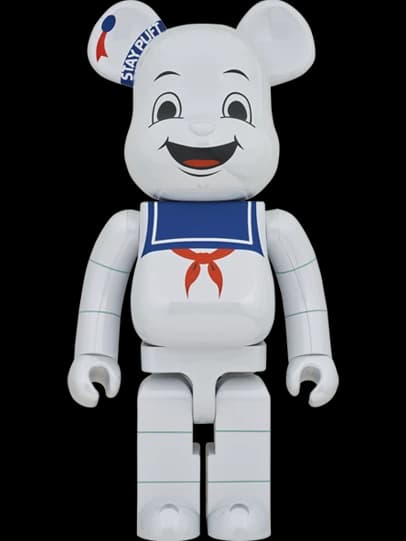 STAY PUFT MARSHMALLOW MAN WHITE CHROME Ver. BE@RBRICK