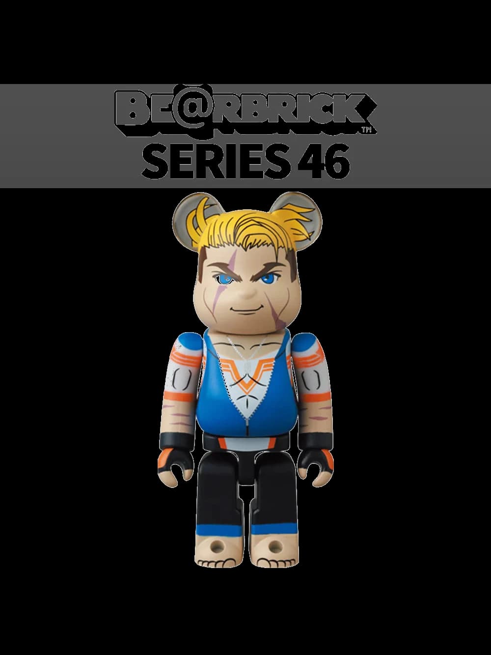 Street Fighter Luke - Bearbrick Series 46 by Medicom Toy BE@RBRICK
