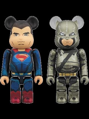 BE@RBRICK figure: Superman & Armored Batman 2 Pack