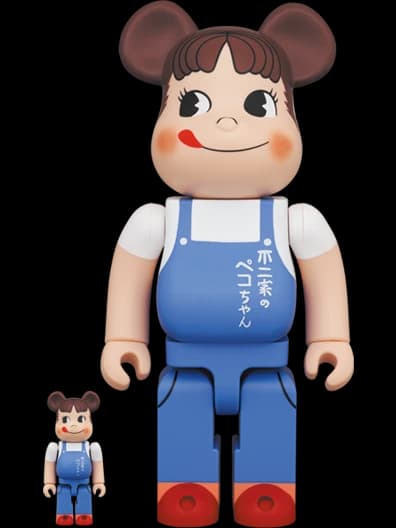 BE@RBRICK figure: ペコちゃん The overalls girl