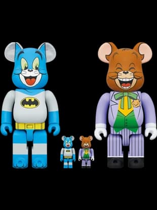 TOM as BATMAN & JERRY as THE JOKER BE@RBRICK