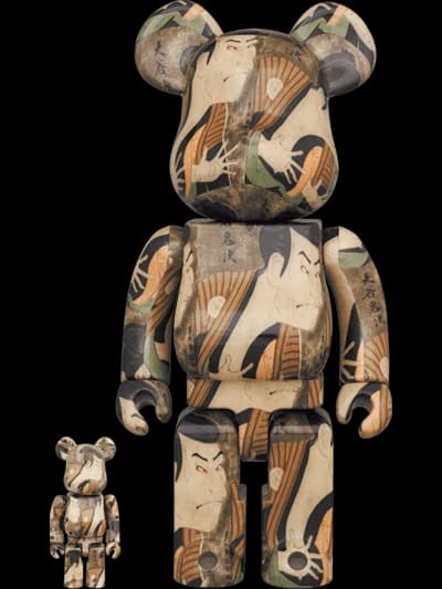 Toshusai Sharaku "Actor Otani Oniji Ⅲ as the Footman (Yakko) Edohei" + Bearbrick BE@RBRICK by Sharaku Toshusai