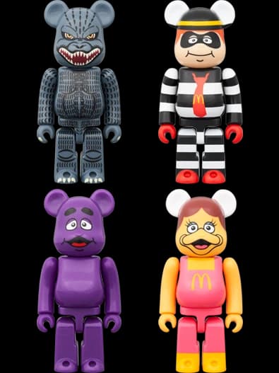 ゴジラVSマクドナルド BE@RBRICK 4体セット BE@RBRICK