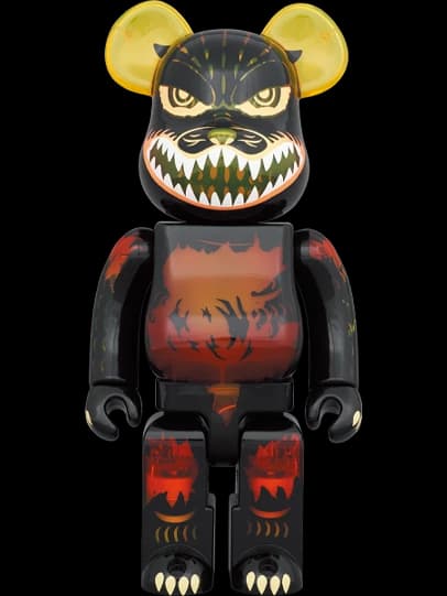 ゴジラ VS デストロイア版ゴジラ (メルトダウン:クリアイエローVer.) BE@RBRICK