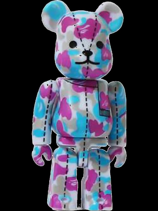 x A Bathing Ape 28th Anniversary Camo #2 Purple/Blue/Grey BE@RBRICK