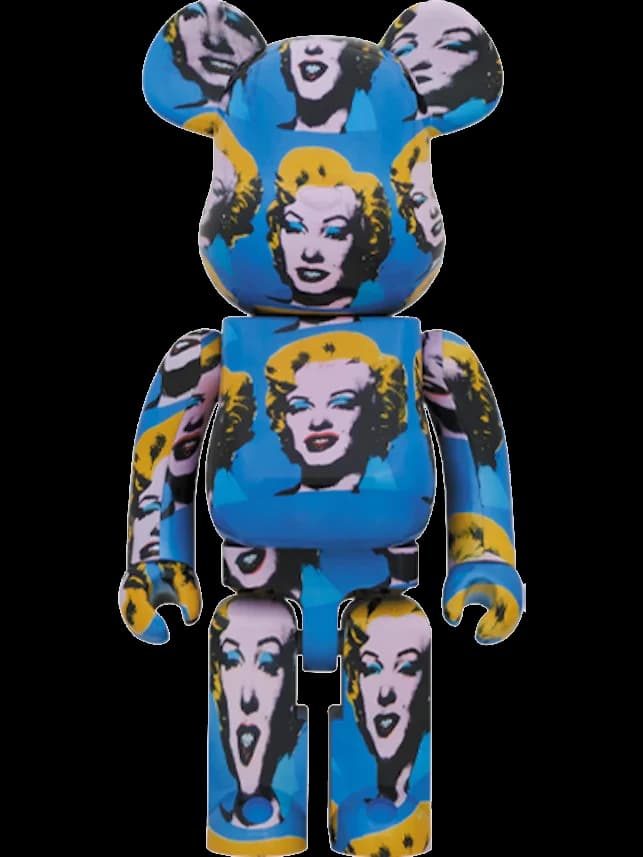 x Andy Warhol x Marily Monroe BE@RBRICK by Andy Warhol