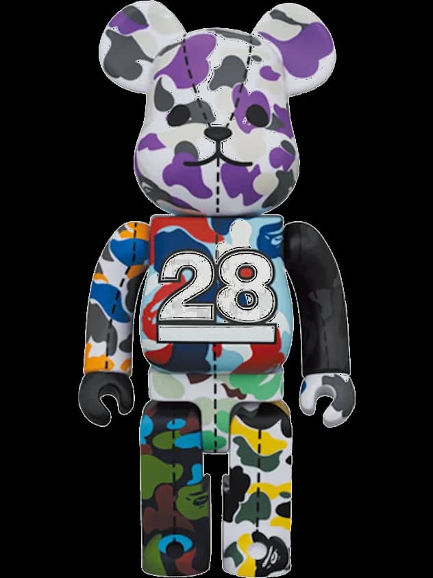 x BAPE 28th Anniversary Camo #1 BE@RBRICK