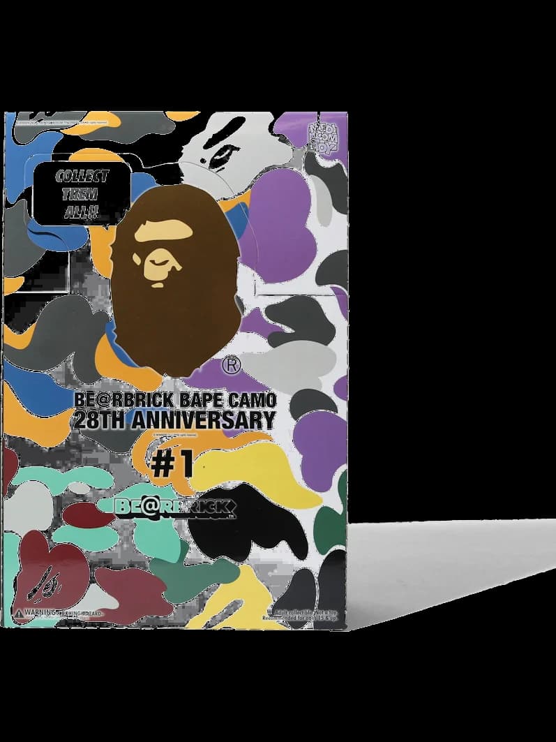 x BAPE 28th Anniversary Camo #1 Sealed Case (24 Blind Boxes) BE@RBRICK