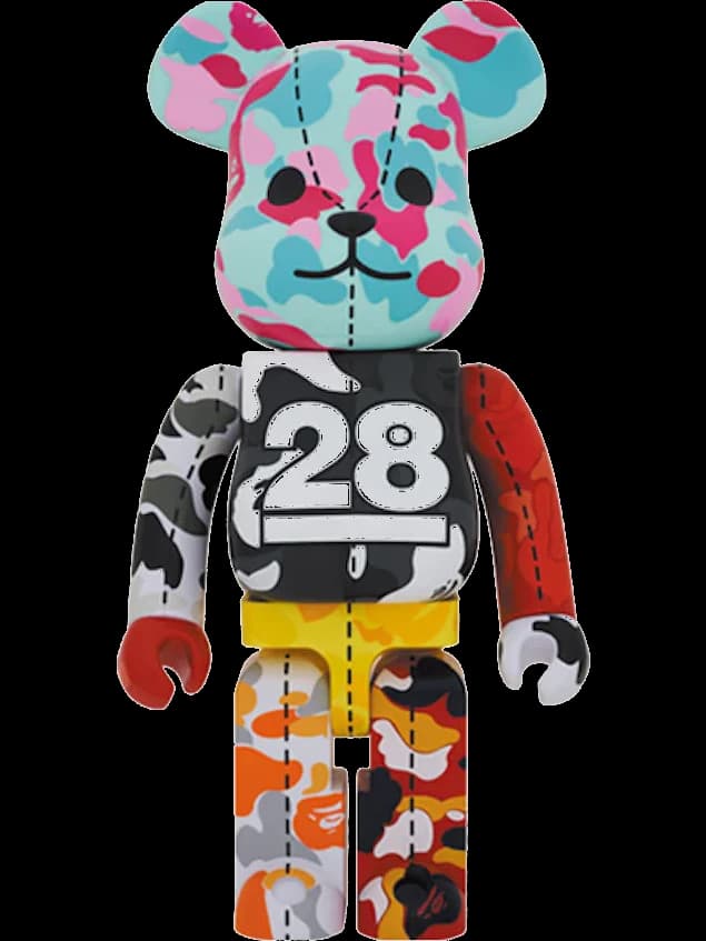 x BAPE 28th Anniversary Camo #3 BE@RBRICK