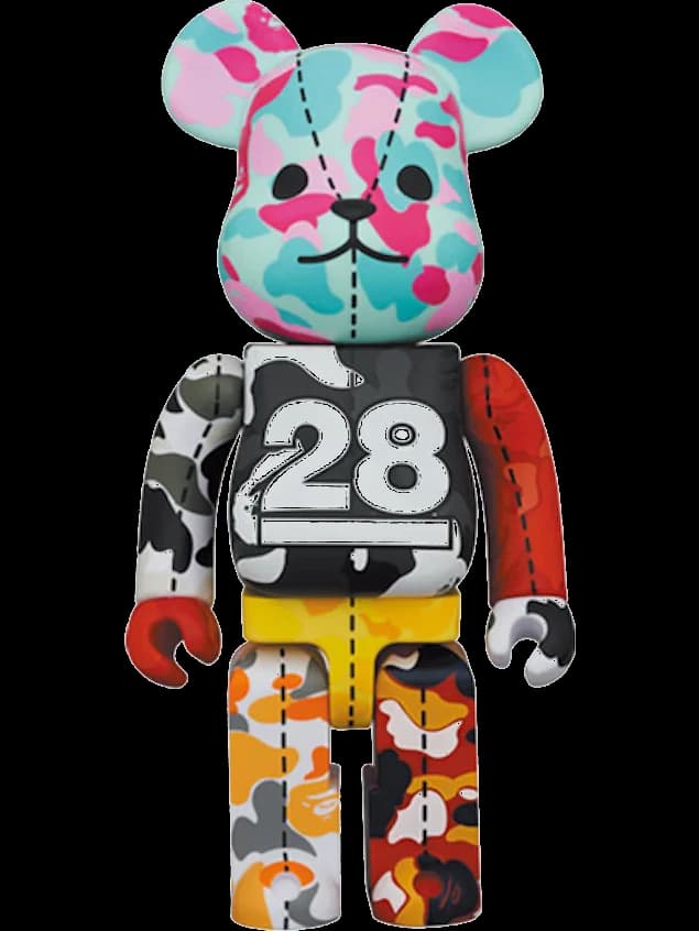 x BAPE 28th Anniversary Camo #3 BE@RBRICK