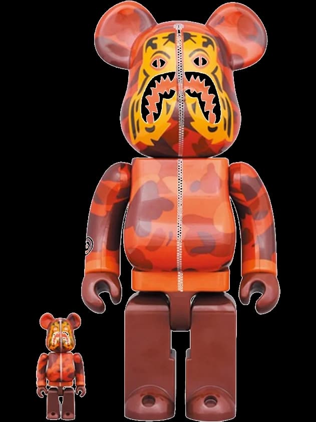 x BAPE Camo Tiger & Set Red BE@RBRICK