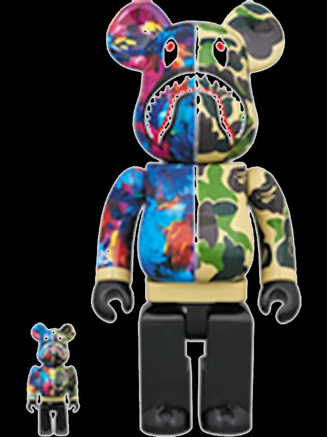 x Bape x Mika Ninagawa Shark & Set Green BE@RBRICK