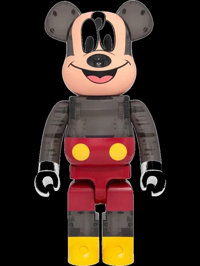 x CLOT x 3125C x Disney 3-Eyed Mickey Mouse Translucent Black BE@RBRICK