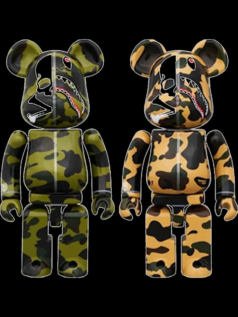 x mastermind vs BAPE Super Alloy Set Green/Yellow BE@RBRICK