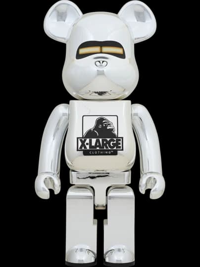 (r) × Hajime Sorayama Silver BE@RBRICK